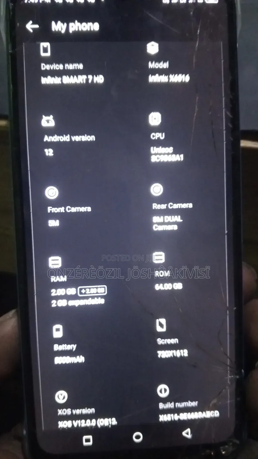 Infinix Smart 7 64 GB Blue