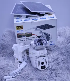 Solar Powered 6MP PTZ Camera Wireless 4G Outdoor UBOX Camera