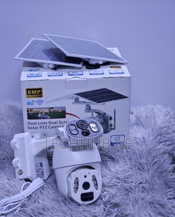 6MP Smart Dual Lens Security Camera 4G SIM Card Solar Battery Powered - main view