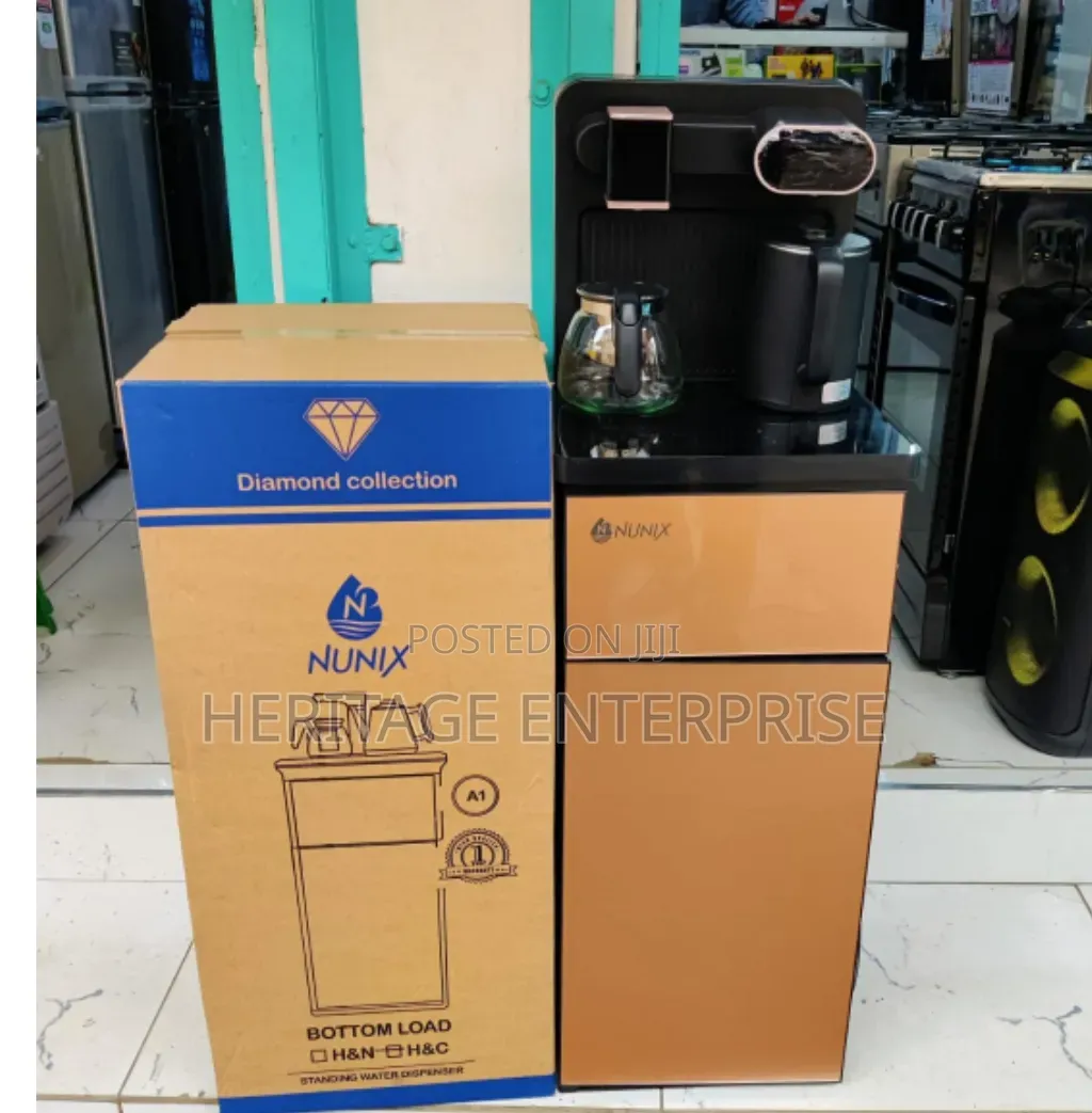 Nunix A1C Bottom Load Hot and Cold Water Dispenser With Coffee Maker
