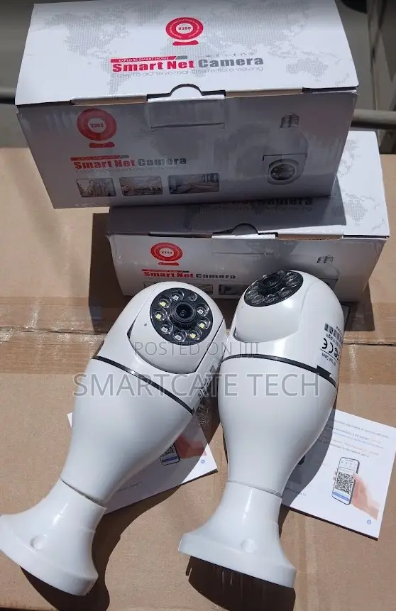 HD Single Lens Bulb CCTV Camera – WiFi Wireless Security