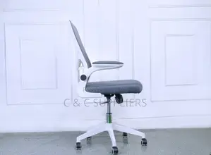 Medium Back Mesh Chair With Flip Armrest