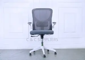 Medium Back Mesh Chair With Flip Armrest