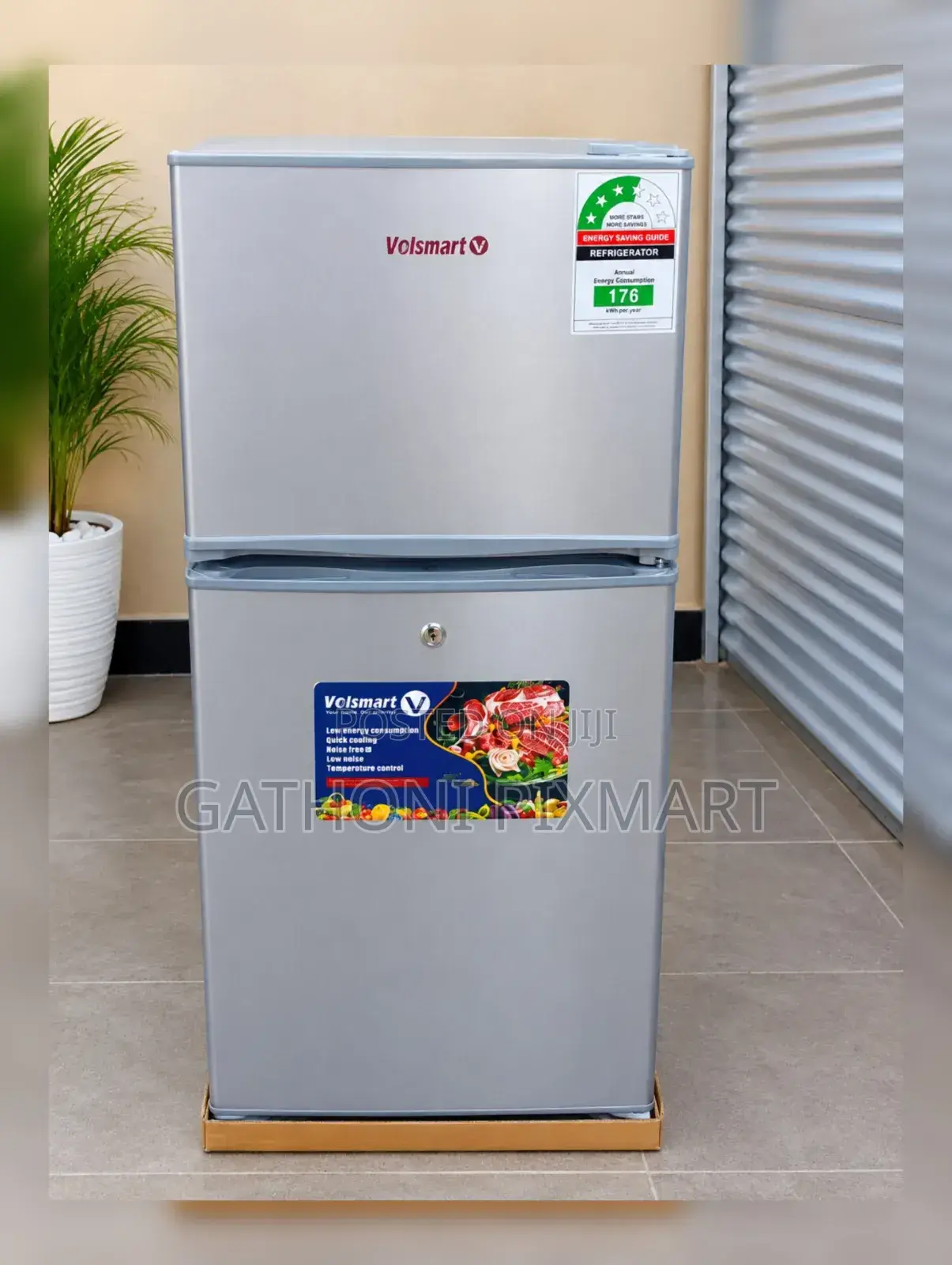 Volsmart 138L Energy Saving Double Door Fridge