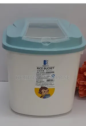 Rice/Cereal Bucket With Measuring Cup*
10kg