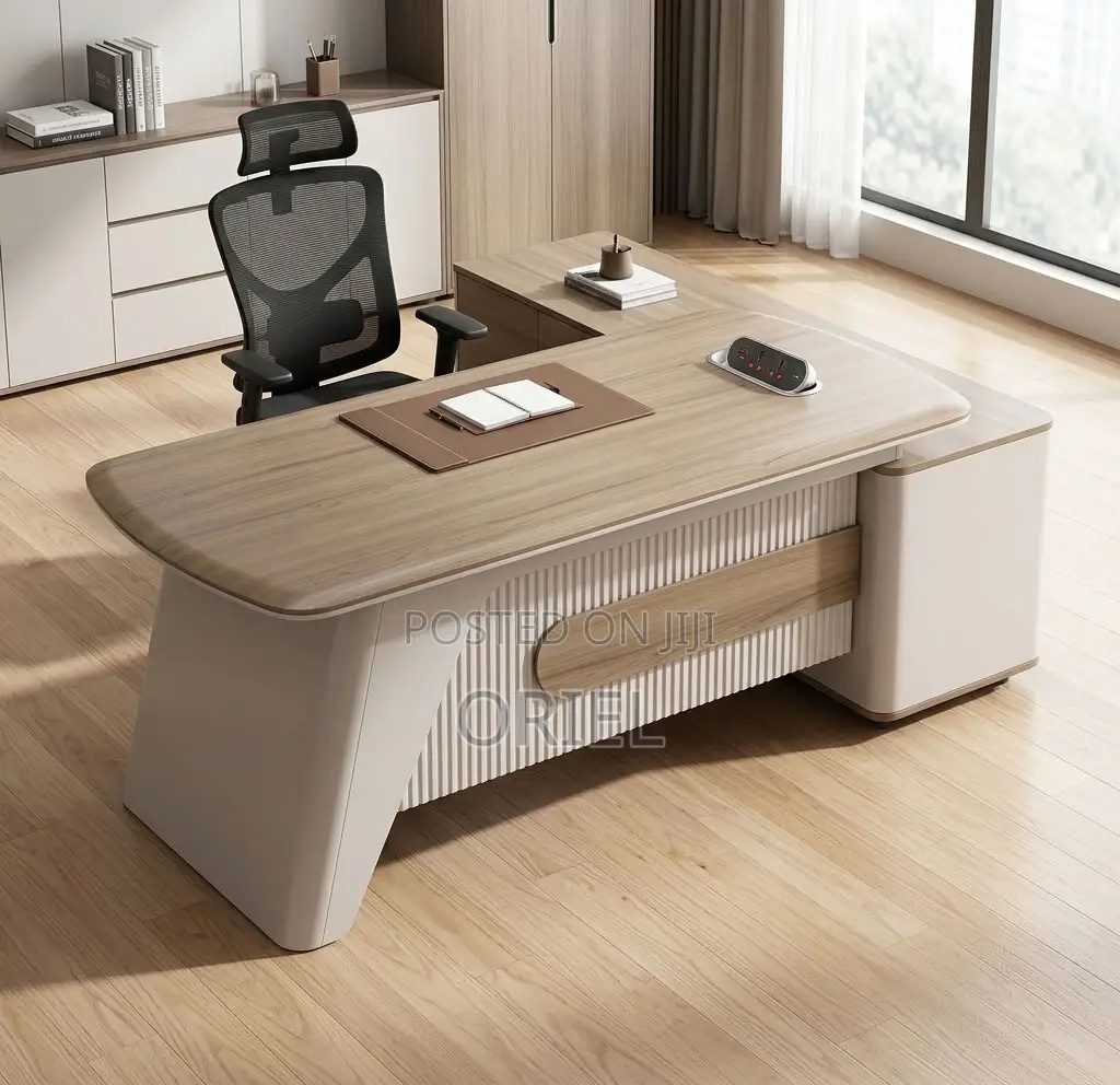 1.8M Executive L-Shaped C.E.O Desk : L-Shape 1800Mm Desk