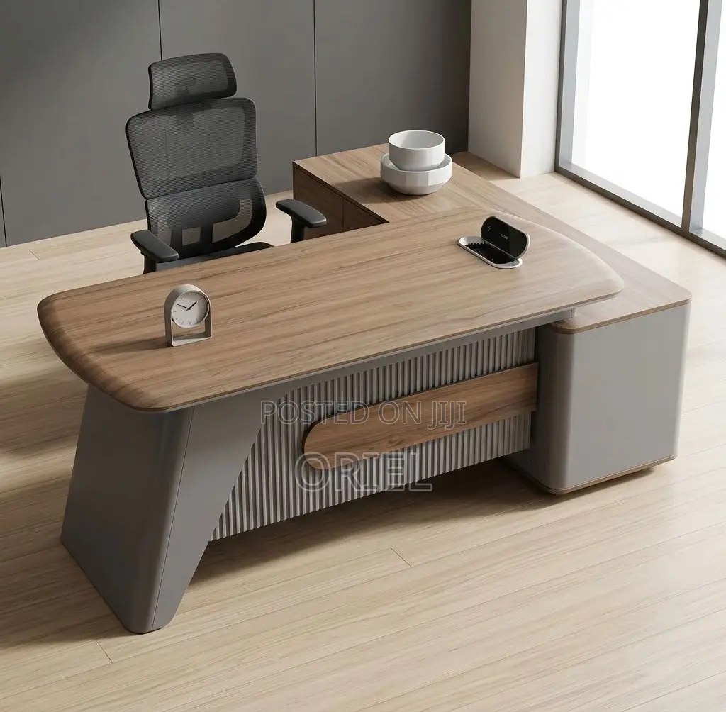 1.8M Executive L-Shaped C.E.O Desk : L-Shape 1800Mm Desk