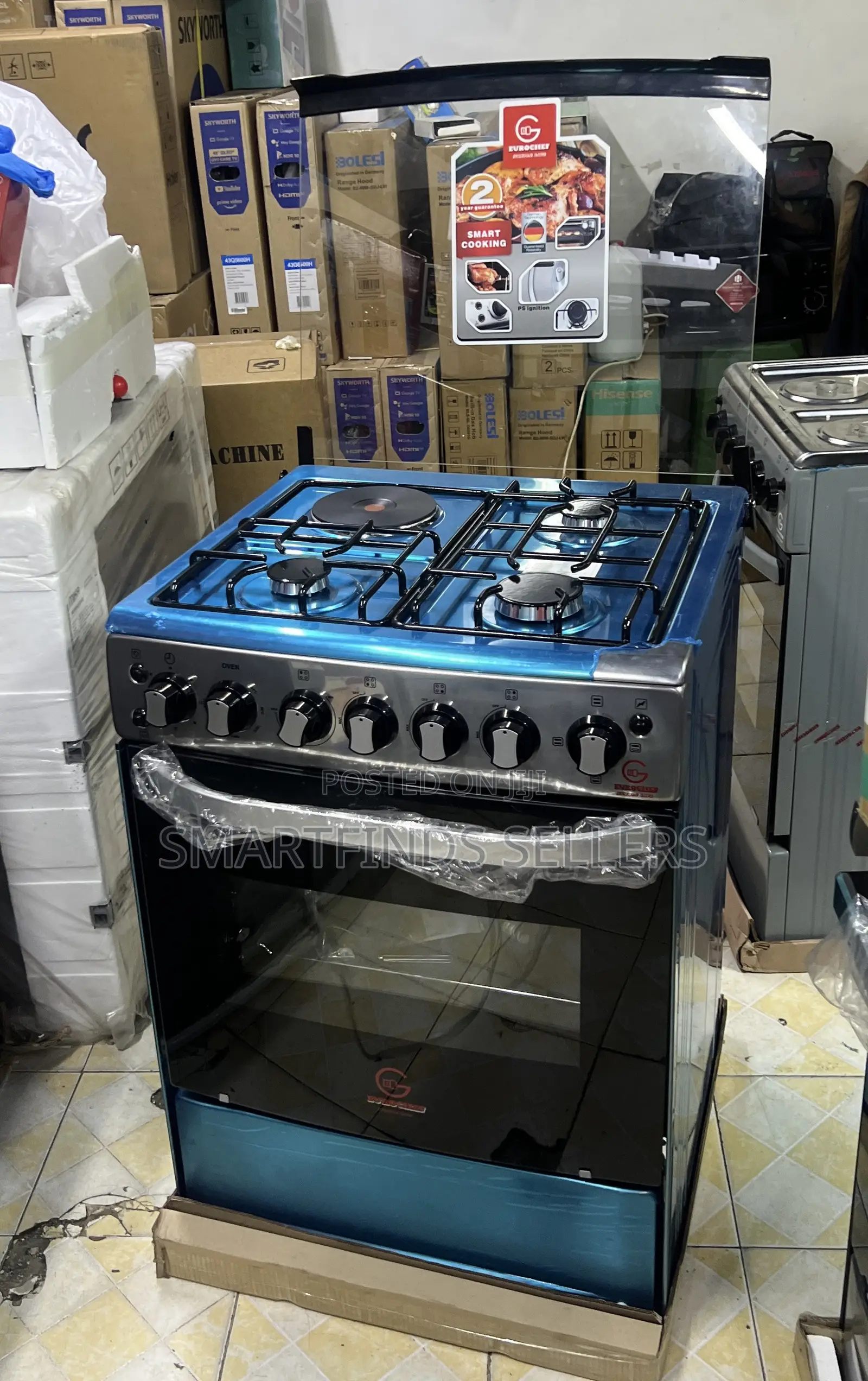 EuroChef 60×65 Gas Cooker – Stylish, Reliable & Efficient