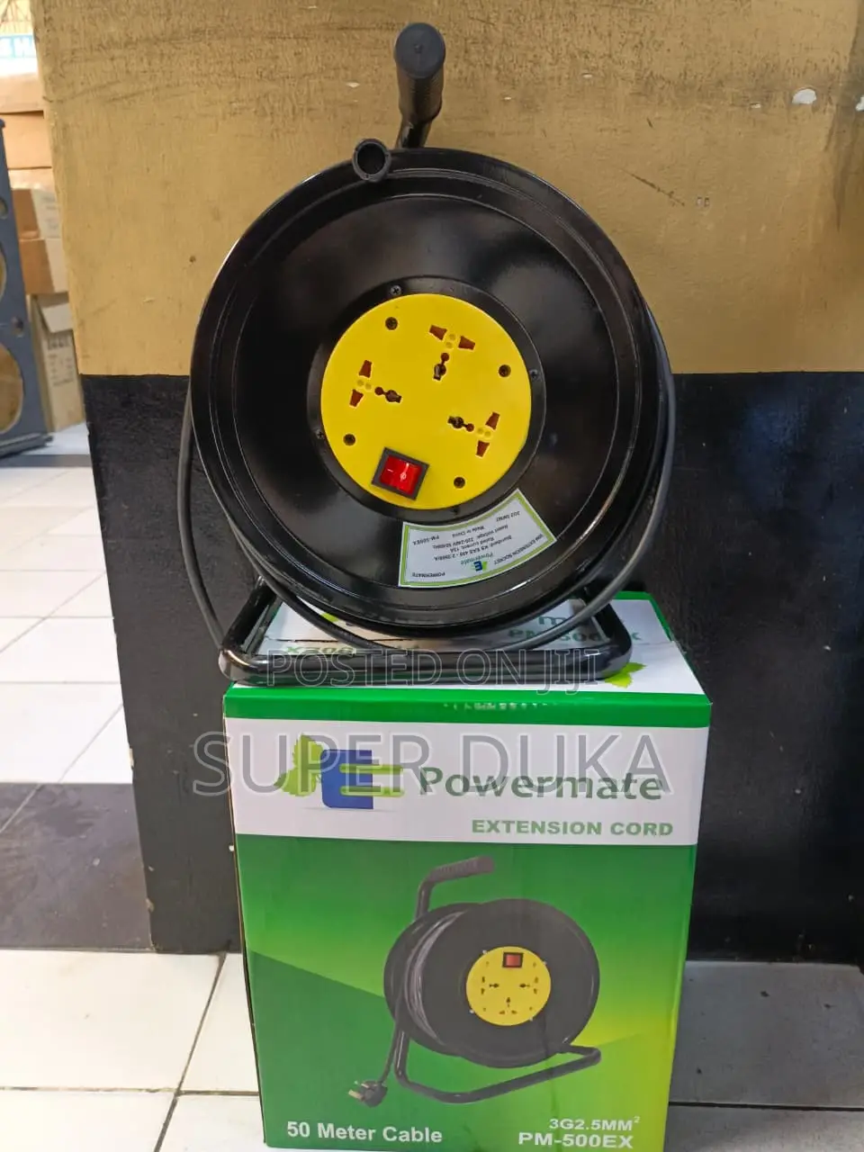 50m Cable Reel Extension Socket 3G2.5mm Powermate PM-500EX Lead