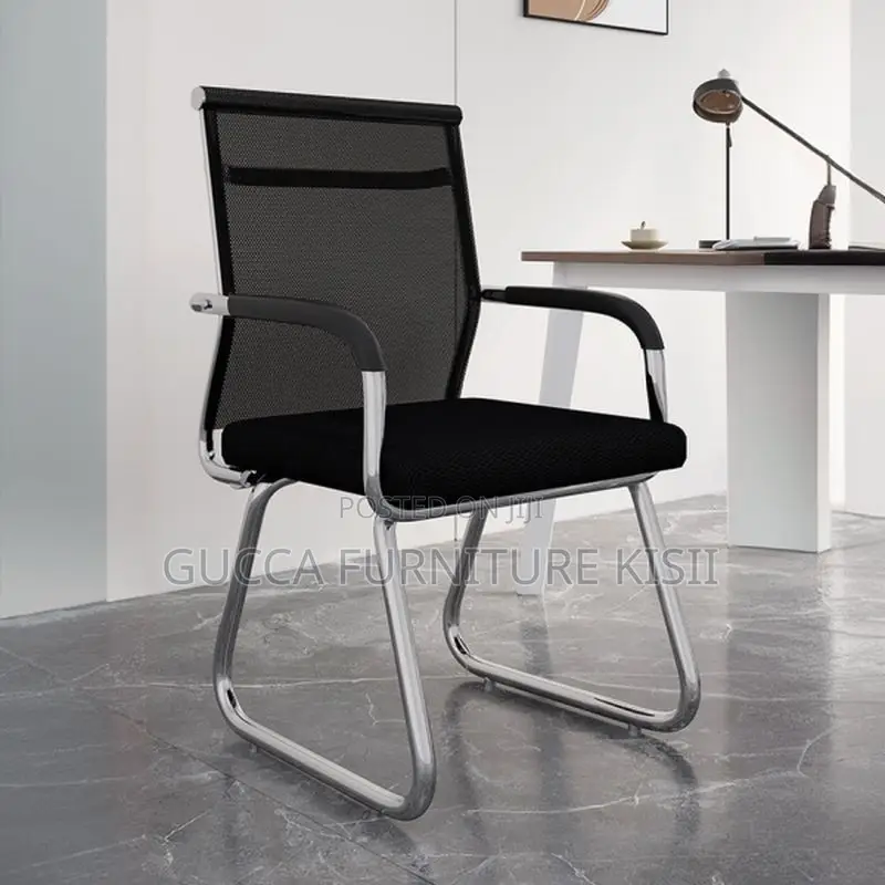 Mesh Chrome-Based Visitors Chair