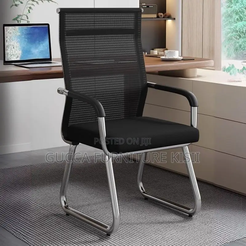 Mesh Chrome-Based Visitors Chair