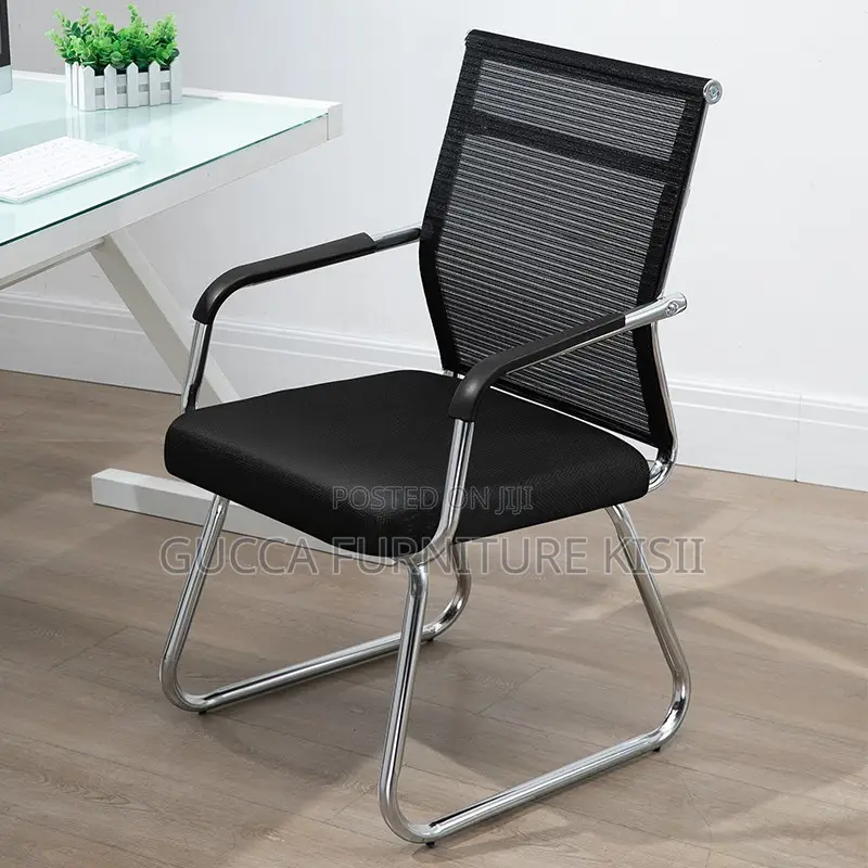 Mesh Chrome-Based Visitors Chair