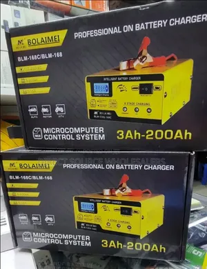 BOLAIMEI Intelligent Battery Charger 3Ah–200Ah 15A 6v/12v
