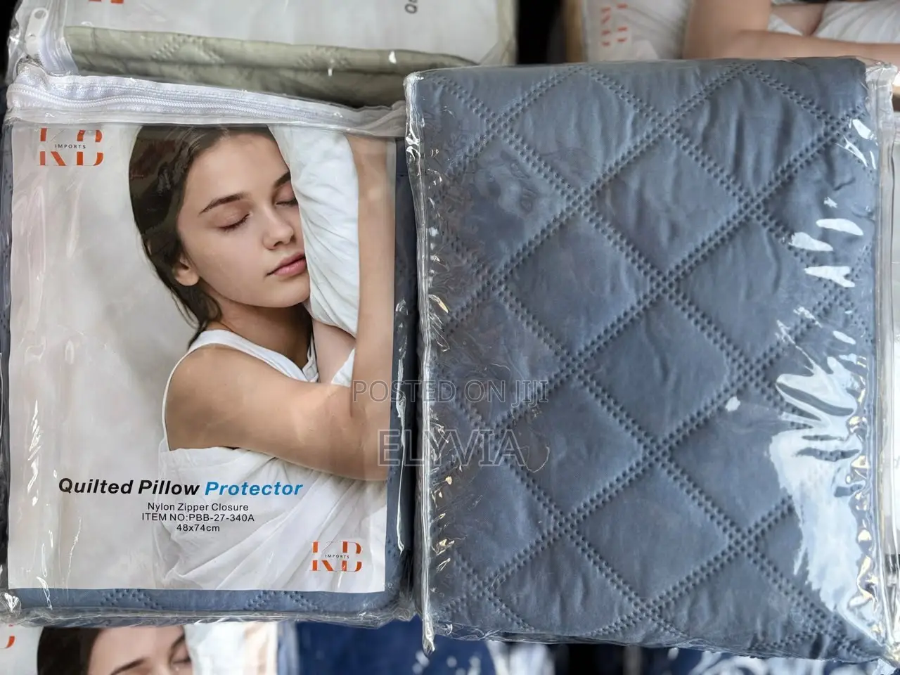 Grey Pillow Protector