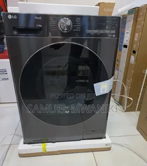 LG 12/8kg Front Load Washer Dryer Full Automatic - Black
