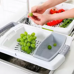 3-in-1 Over-the-Sink Kitchen Cutting Board - Bz