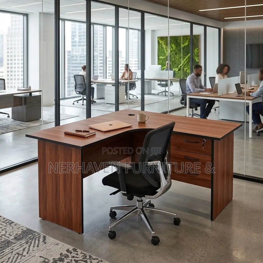 L Shape Office Table – Spacious Modern Office Workstation