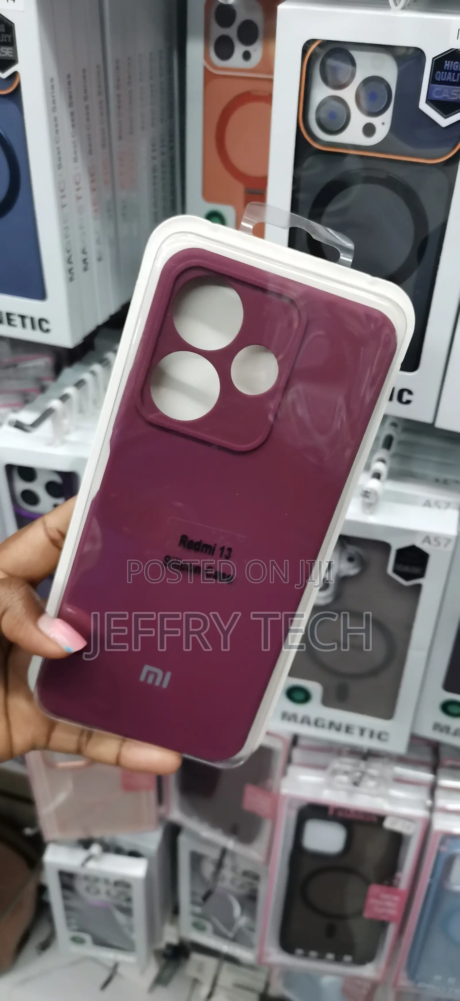 Bright Blue Silicone Phone Case Designed for the Tecno Camon 40 Pro 4G
