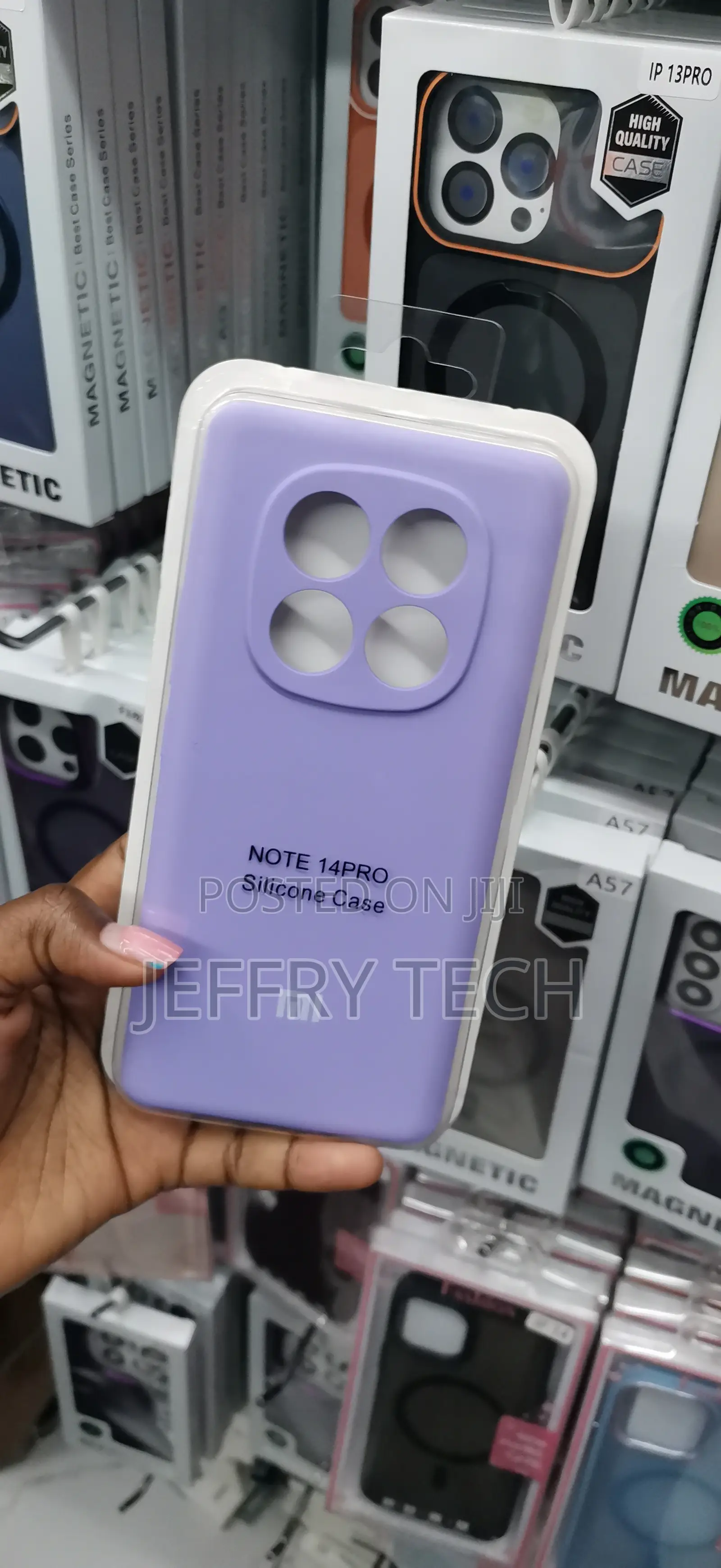 Light Purple Liquid Silicone Phone Case for Xiaomi Redmi Note 14 Pro