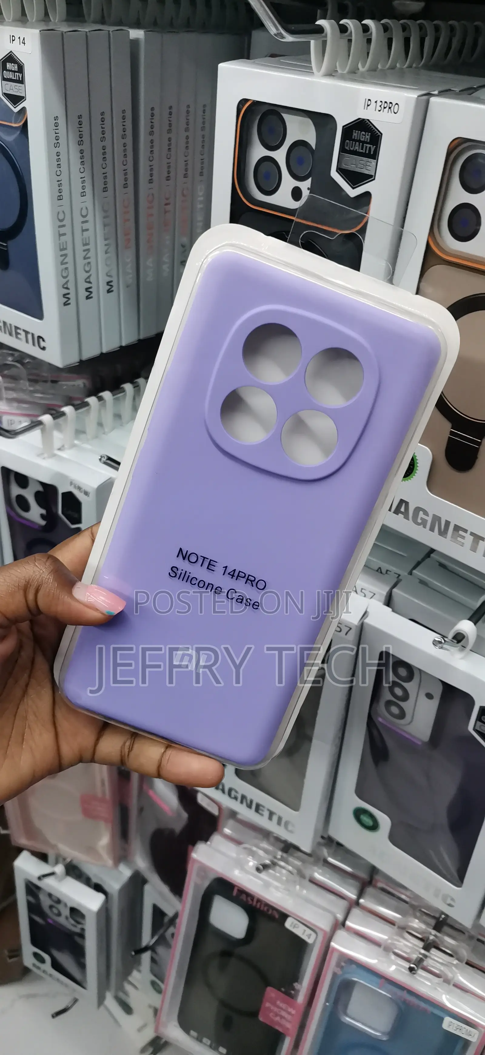 Light Purple Liquid Silicone Phone Case for Xiaomi Redmi Note 14 Pro