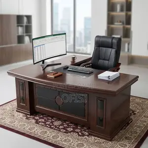 Office Desk; 1800mm Mahogany Office Table
