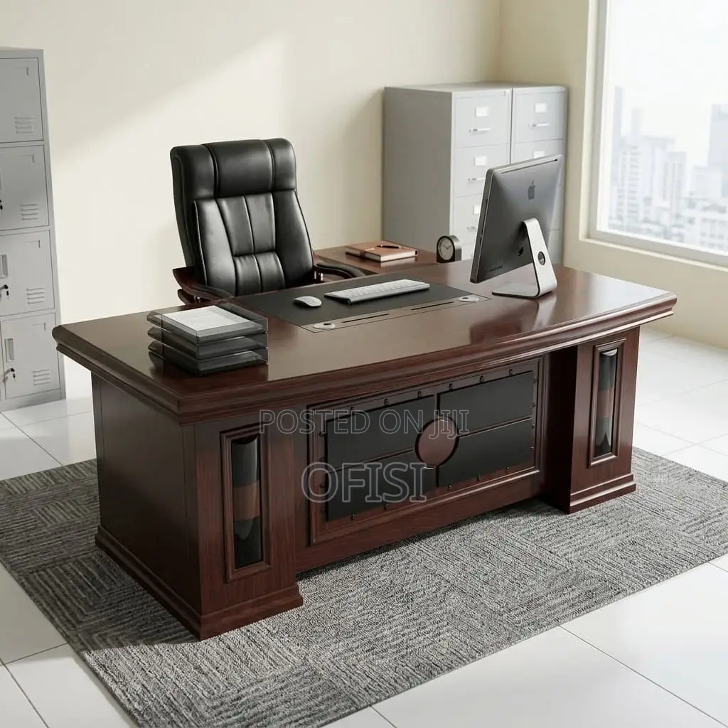 Office Desk; 1800mm Mahogany Office Table