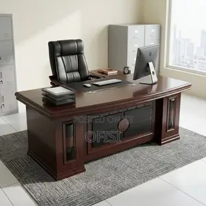 Office Desk; 1800mm Mahogany Office Table