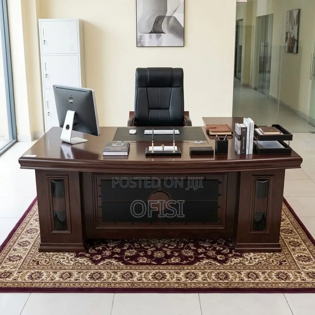 Office Desk; 1800mm Mahogany Office Table