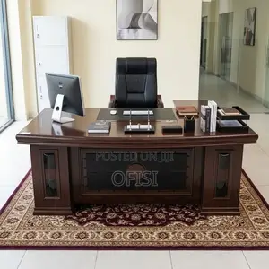 Office Desk; 1800mm Mahogany Office Table