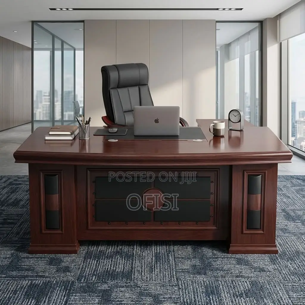 Office Desk; 1800mm Mahogany Office Table