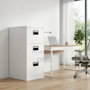 Office Cabinet; Vertical 3-Drawer Filing Cabinet