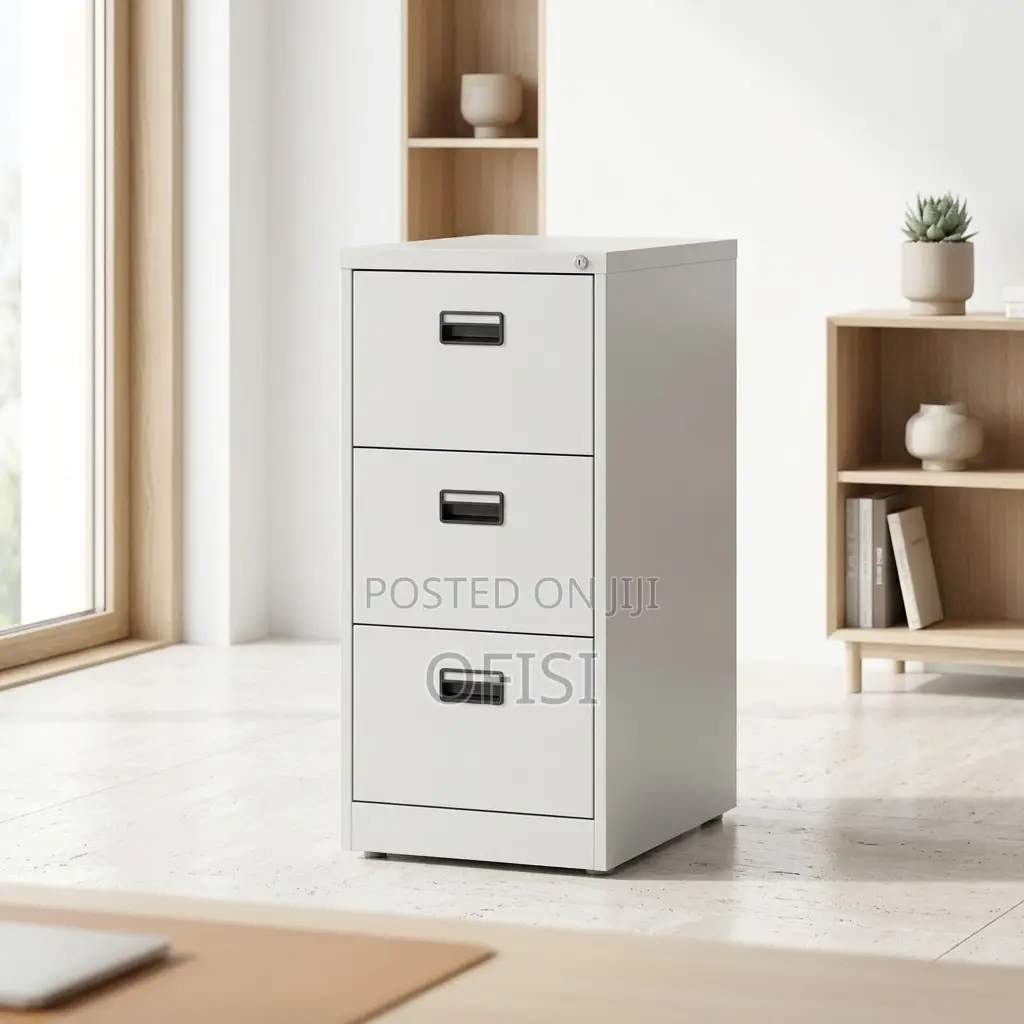 Office Cabinet; Vertical 3-Drawer Filing Cabinet