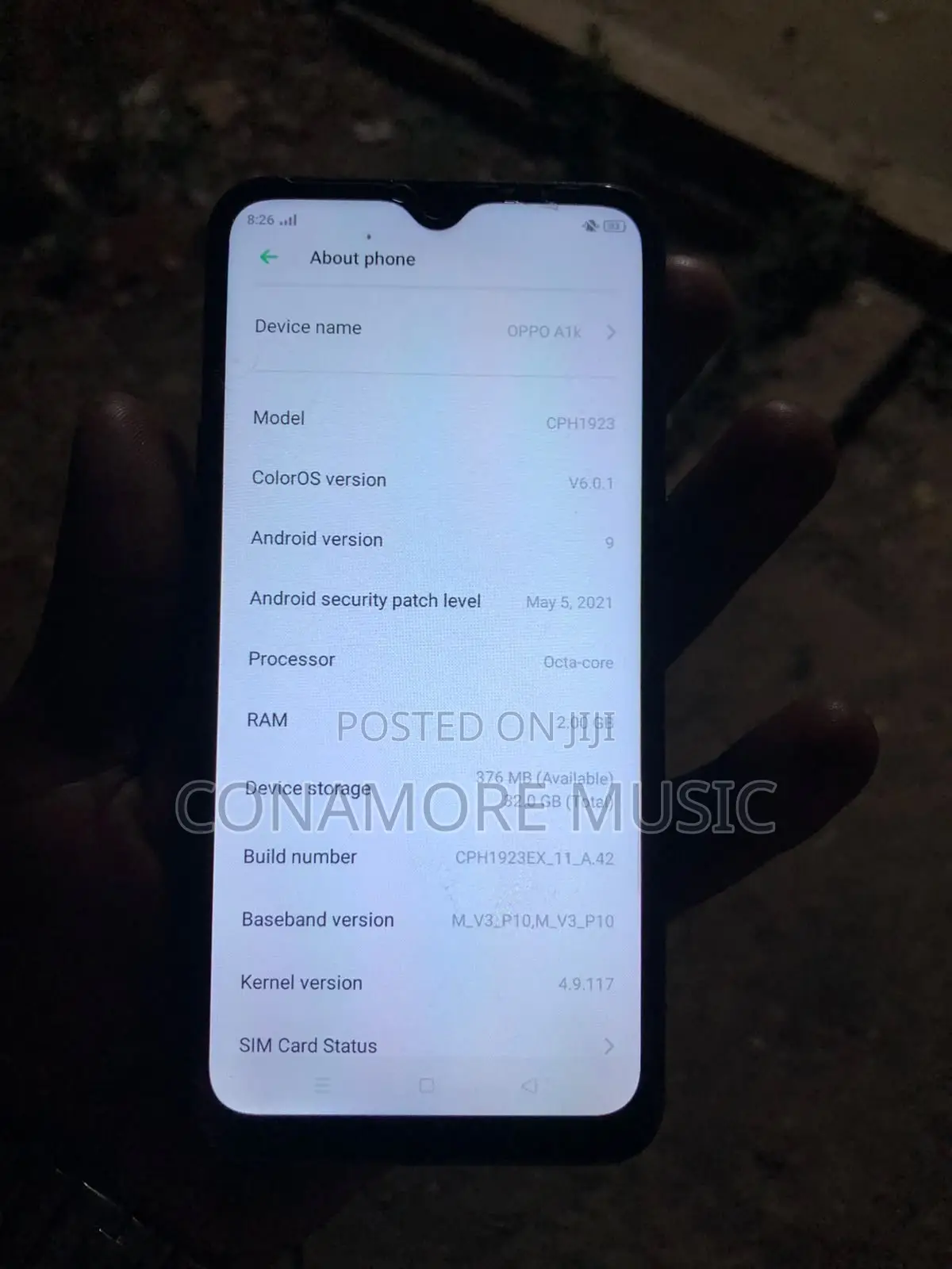 Oppo A1k 32 GB Black