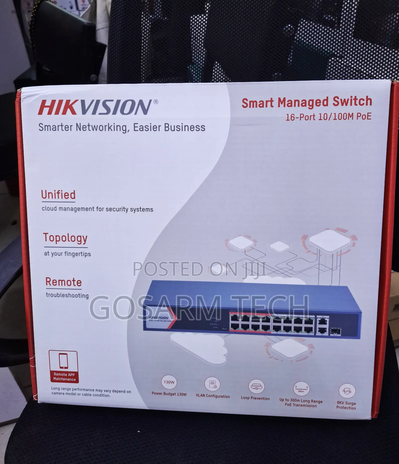 Hikvision 16-Port Managed PoE Switch– Professional Network CCTV Switch
