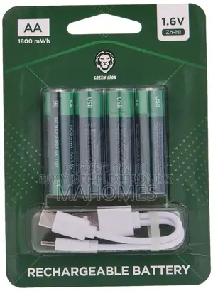 Green Lion Alkaline Battery Batteries 10 Years Shelf Life, Non-Recharg