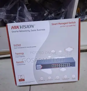 Hikvision DS-3E1318P-EI/M | 16 Port PoE | IP CCTV Switch