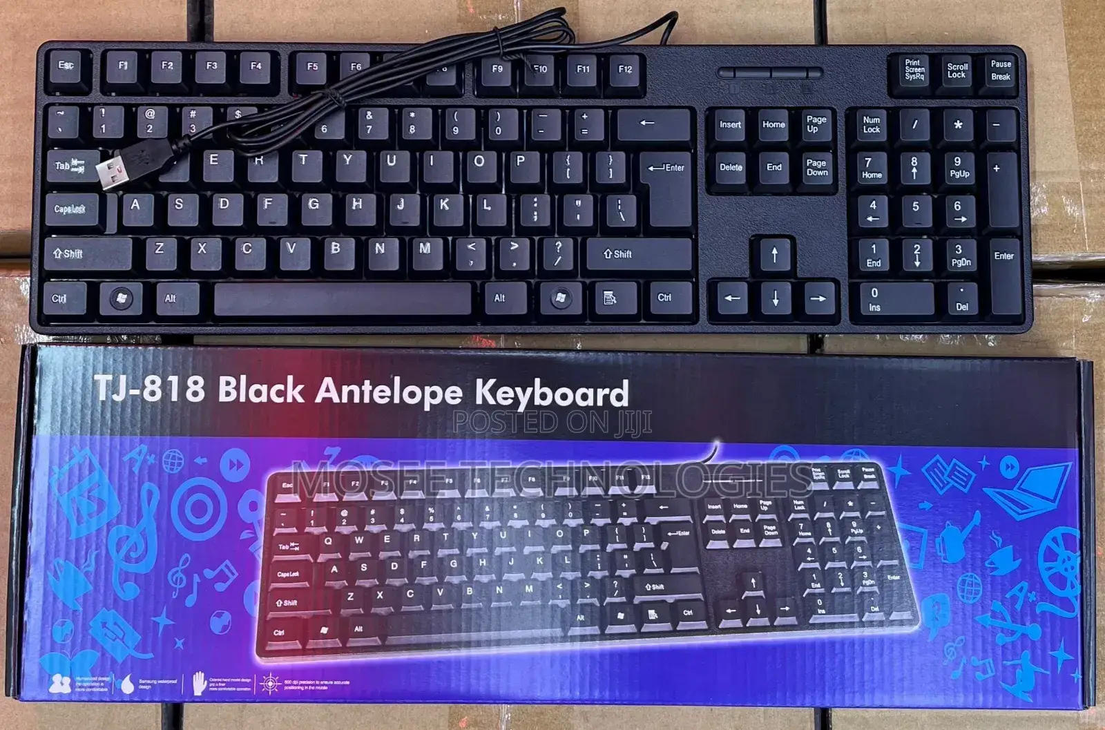 Black Antelope Wired Keyboard