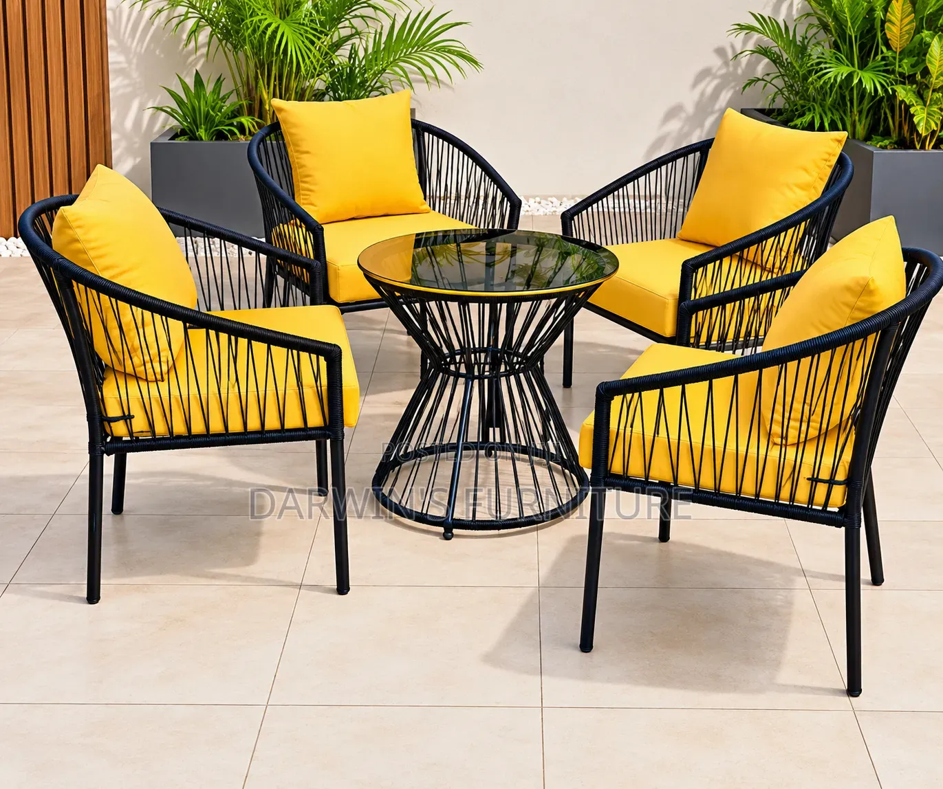 Outdoor Table and a Chair