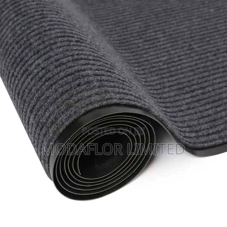 Ribbed Carpet Entrance Mat 80x120cm 10mm Heavy Duty