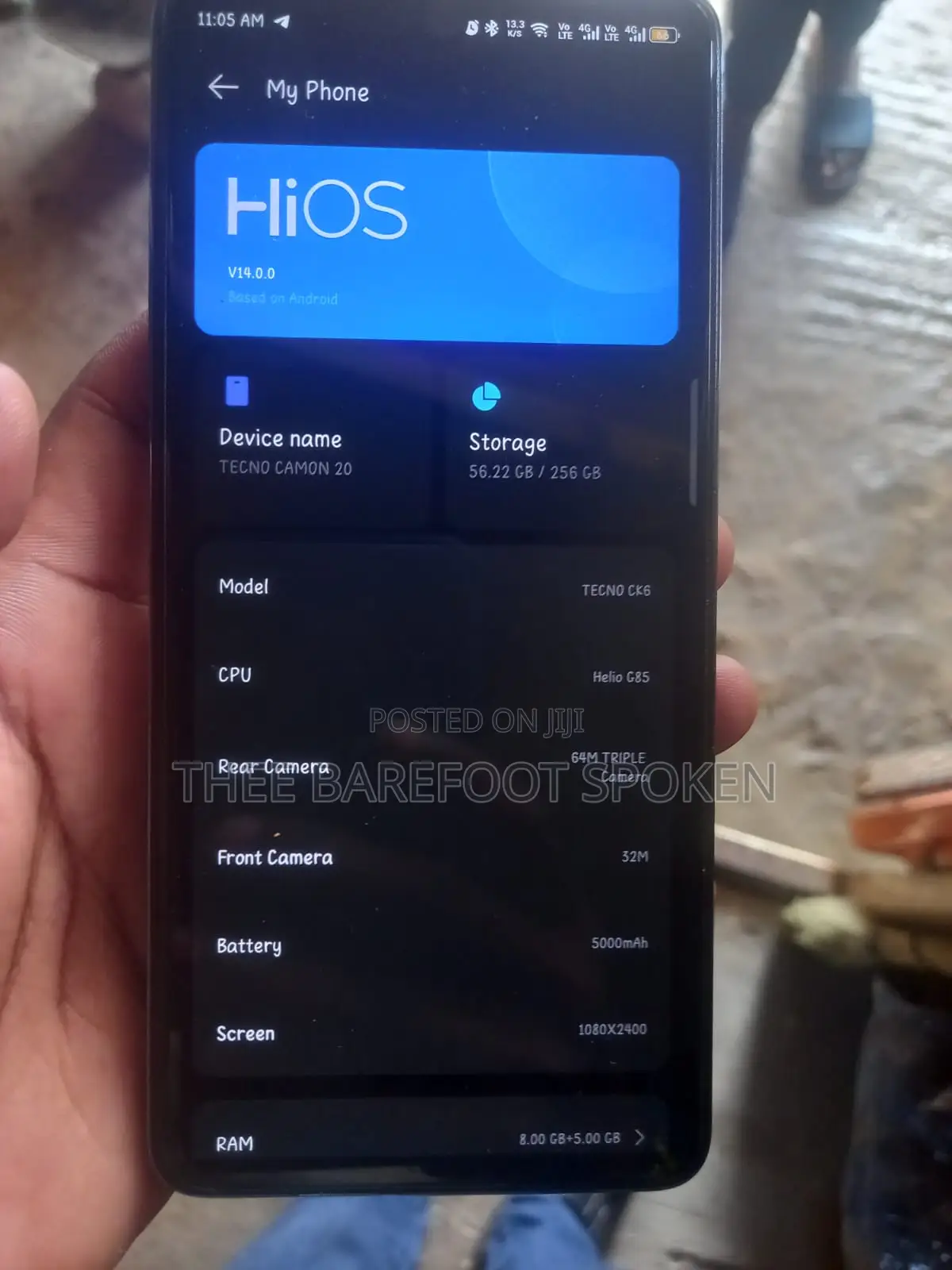 Tecno Camon 20 Premier 256 GB Blue