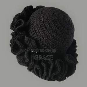 A Crotchet Ruffle Hat (Handmade)