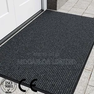 10mm Ribbed Carpet Mat 80x120cm for Home & Office Entrances