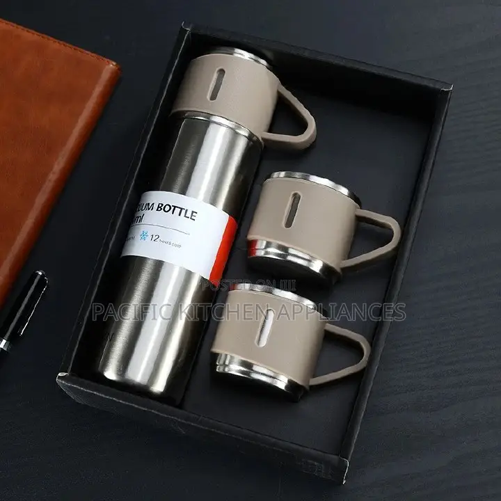 Thermos Flask and Cup Set / 500ml 1Bottle 2Cup Set
