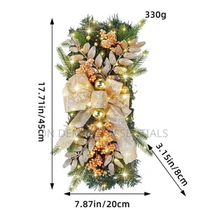 Christmas Staircase Wreath Decorations