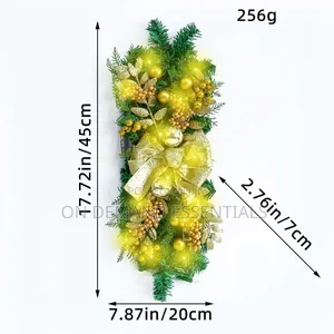 Christmas Staircase Wreath Decorations