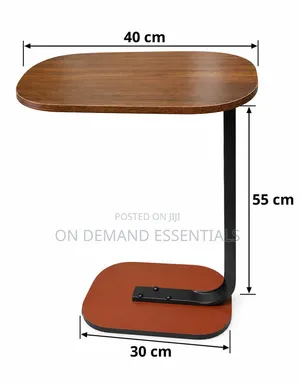 Modern C-Shaped Side Table