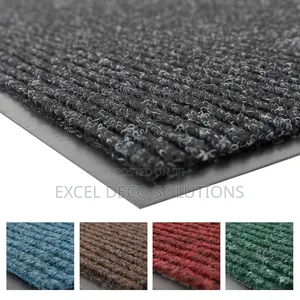 Ribbed Carpet Mat 80x120cm 10mm Heavy Duty Door Mat