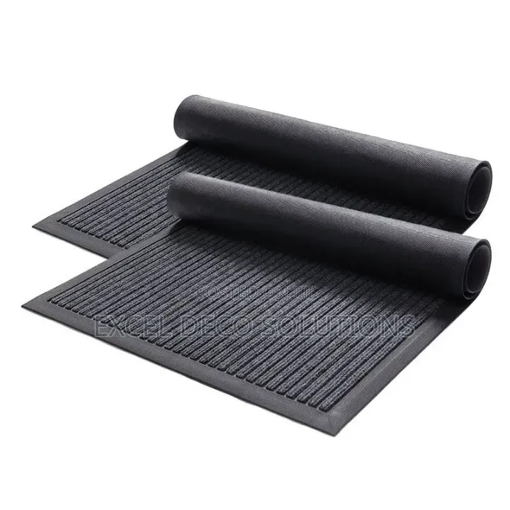 Ribbed Floor Entrance Mat 80x120cm 10mm Rubber Edged