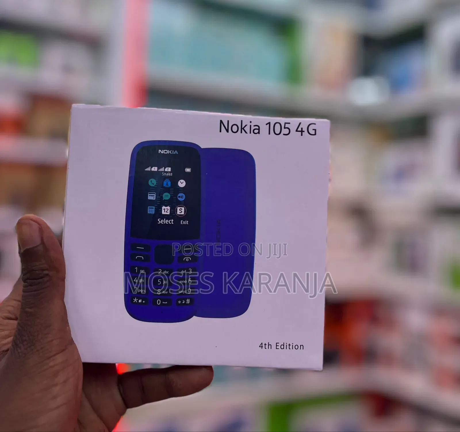 New Nokia 105 4G Blue