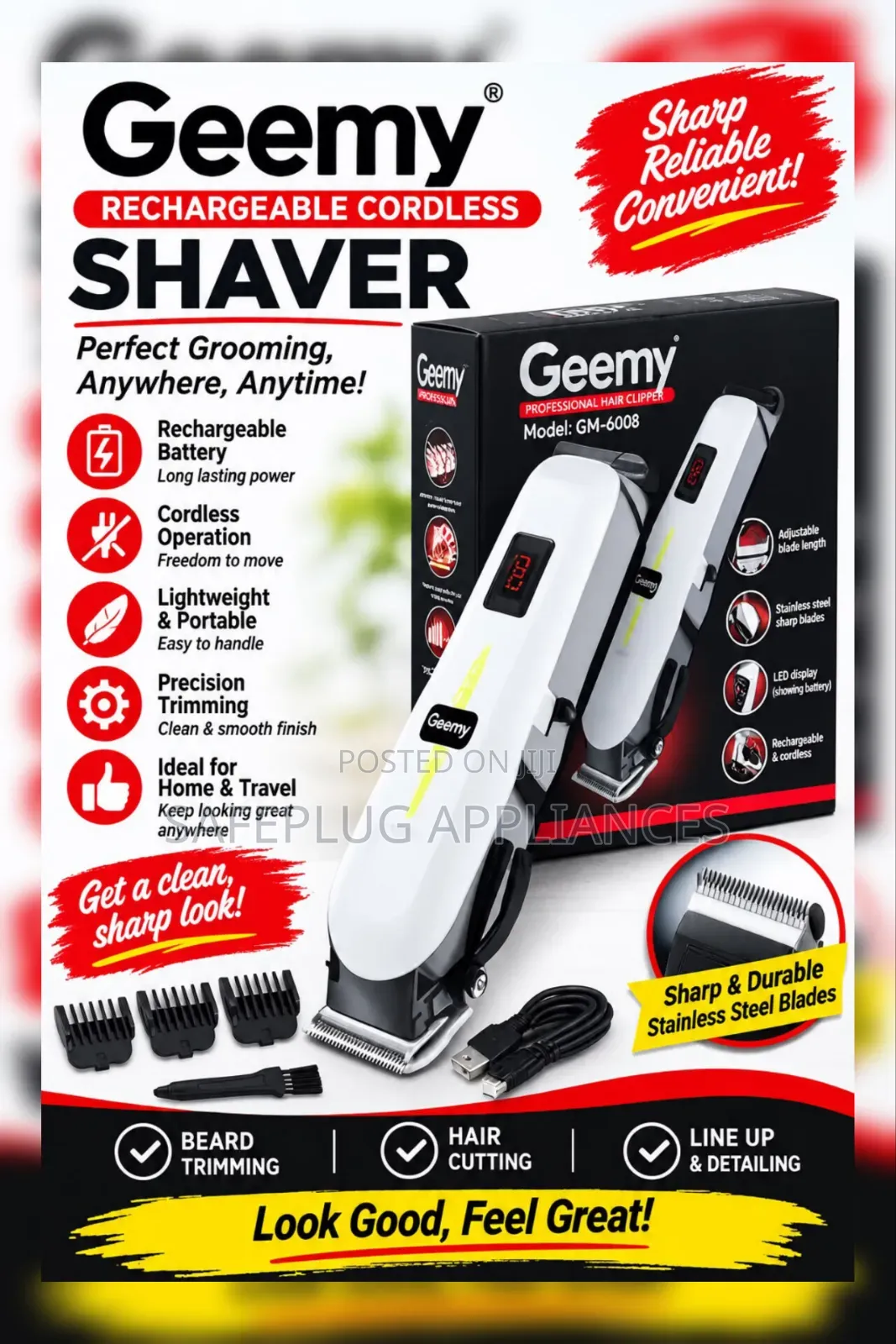 Rechargeable Geemy Men’s Shaver